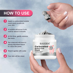 Masque de soin de la peau pour le sommeil, traitement éclaircissant, hydratant, autocollant, nettoyant, éliminateur de points noirs, masque facial à l'argile moussante carbonatée, masque facial à base de plantes - Product Image 5