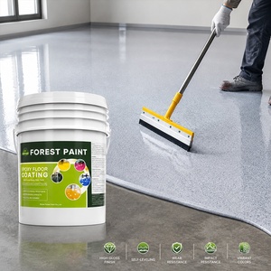 Vernice Epossidica Colorata a Base d'Acqua per Pavimenti, Durevole, <span class=keywords><strong>con</strong></span> Texture Marmorizzata Antiscivolo, Rivestimento in Resina Autolivellante per Interni Domestici - Product Image 1