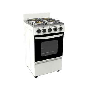 Gemakkelijk handvat lage prijs Mini vrijstaande gas range fornuis met oven 20 inch 4 brander in Dominicaanse