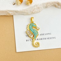 Pendentifs de mode en coquillages, étoiles et hippocampes en gros, accessoires DIY sur le thème de la vie marine pour colliers et boucles d'oreilles