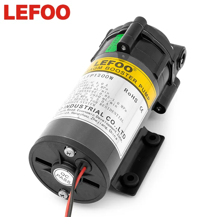 LEFOO 200 gpdroブースターポンプダイアフラムポンプro浄水器24ボルト圧力メンブレンポンプ