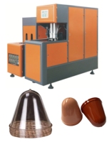 Machine de soufflage semi-automatique 2c PC/PET/PP en plastique de 1500 ml avec composants PLC Delta et roulement de pompe