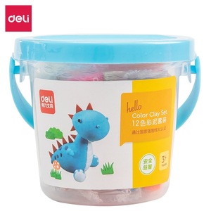 Deli Modeling <b>Clay</b> <b>Set</b> 12 Colors Animal Mold Tools For Kids DIY Craft Playdough Art Supplies - Product Image 2