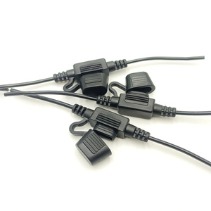 Portafusibles en línea <span class=keywords><strong>de</strong></span> alambre negro 16AWG para coches, barcos, portafusibles <span class=keywords><strong>de</strong></span> hoja automática, resistente al agua, portafusibles automático <span class=keywords><strong>de</strong></span> 32V CC - Product Image 4