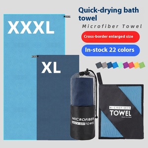 Tùy Chỉnh Dành Cho Người Lớn Kích Thước Lớn Hình Chữ Nhật Sợi Nhỏ Tắm Thể Thao Khăn Nhanh Khô Hai Mặt Rắn Màu In Tay Chăm Sóc - Product Image 4