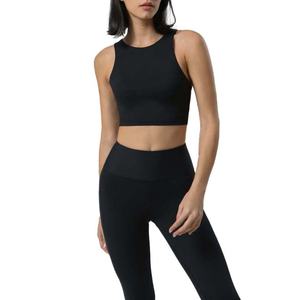 Conjunto Deportivo de 2 Piezas para Mujer, Ropa Deportiva de Cintura Alta para Gimnasio y Entrenamiento, Bra Deportivo y Leggings sin Costuras para Yoga - Product Image 3