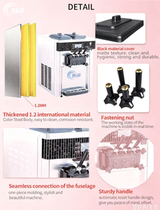 Machine à glaces 3 saveurs BLG à structure anti-fuite, faible coût d'entretien, idéale pour les marques de restauration en franchise. Contactez-nous pour le meilleur prix. - Product Image 3