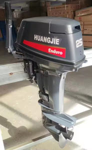 Moteur à essence 2 temps 25 CV économique, refroidi par eau, avec démarrage manuel pour bateau à rames - Product Image 2
