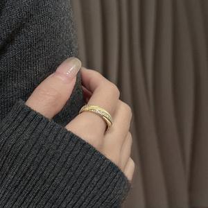 แหวนเงินแท้ S925 สไตล์ฝรั่งเศสย้อนยุค ดีไซน์เรียบหรู ประดับเพชรเม็ดเล็ก งานฝีมือประณีต - Product Image 3