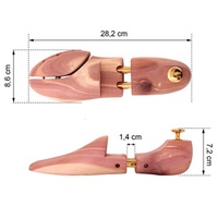 LM003C conception populaire cèdre deux tubes en gros bois chaussure arbre