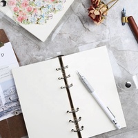 A5 A6 mignon kawaii transparent PVC 6 anneaux rechargeable loos feuille classeur journal journal spirale cahiers papeterie fournitures
