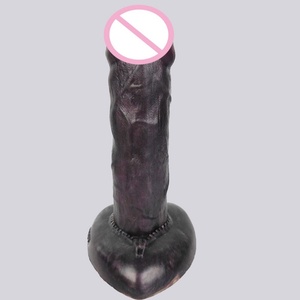 Faak Wholesale Huge Fat Black <b>Dildo</b> High Quality Artificial Rubber Penis with Suction Cup - Product Image 4
