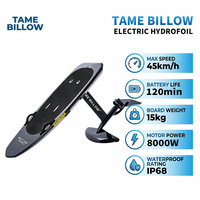 Planche de surf électrique hydrofoil en fibre de carbone intégrale 8000W, haute performance, homologuée CE, logo personnalisé, garantie d'un an