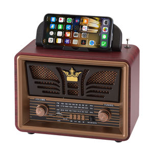 2022 yeni ahşap bt 5.0 hoparlör Retro klasik Soundbox Stereo Surround süper bas Subwoofer FM AM SW radyo retro radyo - Product Image 5