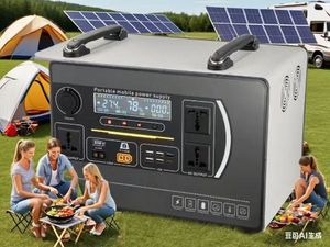 Generador Solar para el Hogar, Estación de Energía Portátil para Exteriores, 500W 2000W 3000W, Fuente de Alimentación Portátil para Camping - Product Image 4