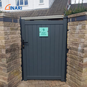 Petite Porte Piétonne en Aluminium pour la Sécurité du Jardin Légère Revêtement Poudre <span class=keywords><strong>2m</strong></span> de Largeur 6 Pieds de <span class=keywords><strong>Hauteur</strong></span> Modélisation 3D - Product Image 6