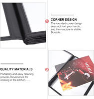 Transparent A4 PVC Transparent Livre Style Menu Couvertures et Supports avec Impression Numérique Taille Personnalisable pour Restaurants Bars Hôtels