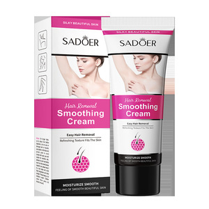 Crème dépilatoire SADOER, hydratante, lissante, adoucissante, pour une expérience de jambes sans poils, pratique pour les hommes - Product Image 1
