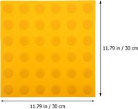 Baldosas Táctiles para Ciegos, TPU y PVC, Antideslizantes, Flexibles y Duraderas, Suelo TGSi para Mayor Accesibilidad