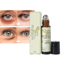 Sérum hydratant pour la peau à l'huile d'amande et de ricin naturelle, réduit les cernes, unifie le teint, apaisant, efficace, flacon roll-on