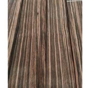 Chapa de Madera de Ébano Amara de Alta Calidad, Corte Cuarto, en Blanco y Negro, para Muebles y Gabinetes - Product Image 1