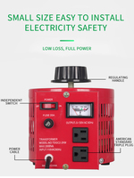 L'équipement de test utilisant le transformateur Variac monophasé 2KVA a entré la sortie 110V 0-130v