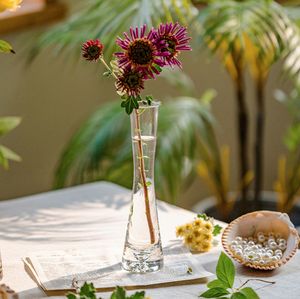 Florero Moderno Escandinavo Pequeño, Hidropónico, Mini, de Vidrio Transparente, Estilo Ins, para Arreglos Florales, Decoración de Hotel - Product Image 3