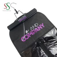 Emballage de cheveux SS, support d'extension de cheveux, sacs de rangement de perruque avec cintre en bois