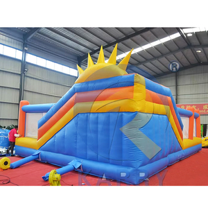 Hot Bán Sân Chơi Thiết Bị Bơm Hơi Khổng Lồ <span class=keywords><strong>Bouncer</strong></span> Combo Nhà Bouncy Nhảy Lâu Đài Với Trượt Và Leo Núi Tường - Product Image 3