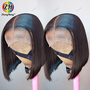 Vente en gros 12A Highlight court Bob 13x4 HD Lace Frontal Bob perruque 100% cheveux humains vierges brésiliens pré-plumés avec des cheveux de <span class=keywords><strong>Boby</strong></span> - Product Image 4