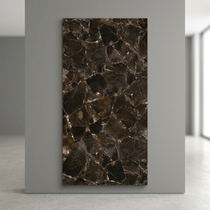 Baldosas de Porcelana Brillante Ice Cube Choco para Piso y Pared, Formato Grande 600x1200mm 60x120cm, Baldosas Cerámicas - Product Image 2