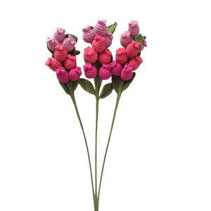 Bouquet de myrtille fait à la main décoration de table pour la maison accessoires de photographie bouquet de fleurs artificielles en coton de lait à quatre brins - Product Image 6