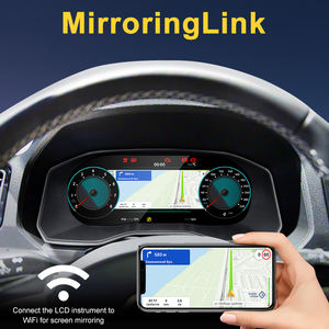 Stwei Écran numérique LCD 12,3 pouces pour Volkswagen 2017-2020 Tableau de bord Compteur de vitesse CarPlay sans fil Android Auto - Product Image 4