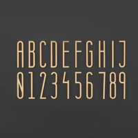 Lettres et chiffres en laiton personnalisés pour la décoration murale de la plaque d'adresse de la maison