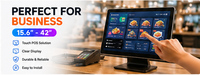 Écran LCD industriel personnalisé avec logo, 8 à 24 pouces, IP65, étanche, montage sur panneau, écran tactile résistif/PCAP, panneau PC, moniteur industriel