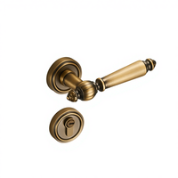 Poignée de porte de chambre moderne à fonctionnement silencieux, loquet magnétique, type divisé, ambidextre, installation facile, pour portes intérieures en bois 1