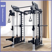 Rack d'entraînement multifonctionnel Flybird Smith pour la musculation, avec banc de musculation et station de squat, en acier, équipement de fitness d'intérieur
