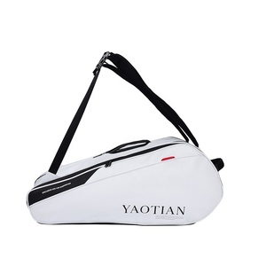 Túi đựng vợt cầu lông, quần vợt, padel, thể thao, đa năng, có ngăn đựng đồ, màu trắng, 12 ngăn - Product Image 3