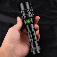 Linterna LED de Seguridad Recargable de 1200 Lúmenes, Linterna Táctica LED para Armas, Linterna con Zoom