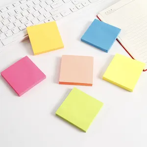 Wholesale Multicolor Fluorescent color Cheap Price 100 Sheets Sticky Notes Cute Memo Pads Sticky Note Bookmark