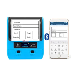 80mm Mini Inkless taşınabilir Qr barkod toplu Pvc mobil Terminal etiket yazıcı yapımcıları taşınabilir termal etiketi-yazıcı pil