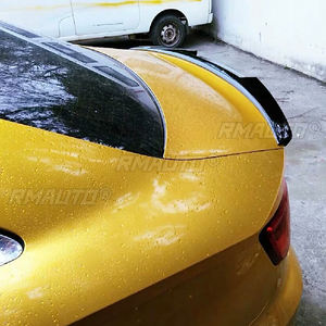 Aileron de coffre arrière pour Audi A3 Berline S3 8V 2014 2015 2016 2017 2018 2019 2020, lèvre de spoiler, aileron de toit arrière de voiture, séparateur d'aileron - Product Image 5