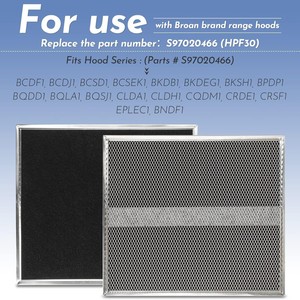 Filtre pour hotte aspirante Broan 37x32,5 cm en coton carbonisé dégraissant compatible avec BPSF3630 - Product Image 3