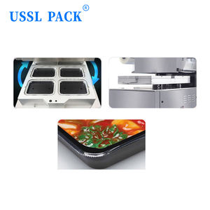 Scelleuse rotative HVT-450R pour barquettes de viande, fruits de mer, fromage et repas prêts à consommer – <span class=keywords><strong>Machine</strong></span> d'emballage <span class=keywords><strong>sous</strong></span> <span class=keywords><strong>vide</strong></span> pour barquettes - Product Image 5