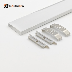 Nouveau design, profilé en aluminium anodisé 50*10, 50 mm de large, pour bande LED, profilé haut de gamme avec canal pour cornet LED, vis personnalisable - Product Image 1