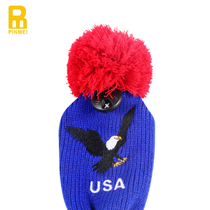 Funda de Punto Personalizada para Palo de <span class=keywords><strong>Golf</strong></span>, Diseño Nuevo, Patrón de Águila de EE. UU., para Driver, Madera, Hierro, Accesorios Cosidos - Product Image 3