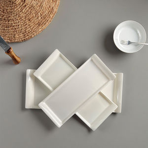 جودة عالية الميلامين مستطيل ، مطعم ياباني بلاستيكي ، طبق مسطح ، سعر المصنع ، تقليد السيراميك رخيص - Product Image 1