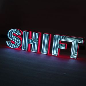 Led Neon Mirror Barre personnalisée Led Strip <span class=keywords><strong>infinity</strong></span> neon led sigange Outdoor <span class=keywords><strong>Infinity</strong></span> Mirror Neon Sign Wall logo Decoration - Product Image 2
