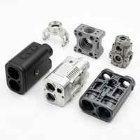 Boîtier métallique sur mesure pour télémètre laser binoculaire longue portée, usinage CNC, anodisation pour équipement de mesure