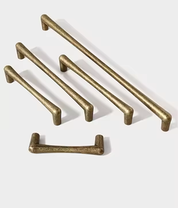 New Retro Mỹ Phần Cứng Antique Bronze Cổ Bạc Đơn Giản Kẽm Tủ Và Tủ Quần Áo Cửa Xử Lý Cho Ngăn Kéo - Product Image 2